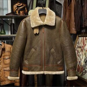 Men's Shearling Leather Jacket
